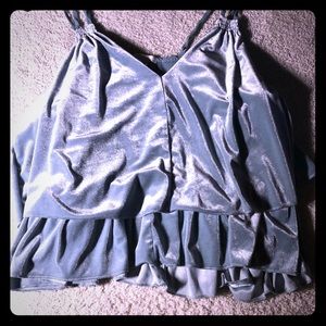 Velvet Pale Blue Tank
